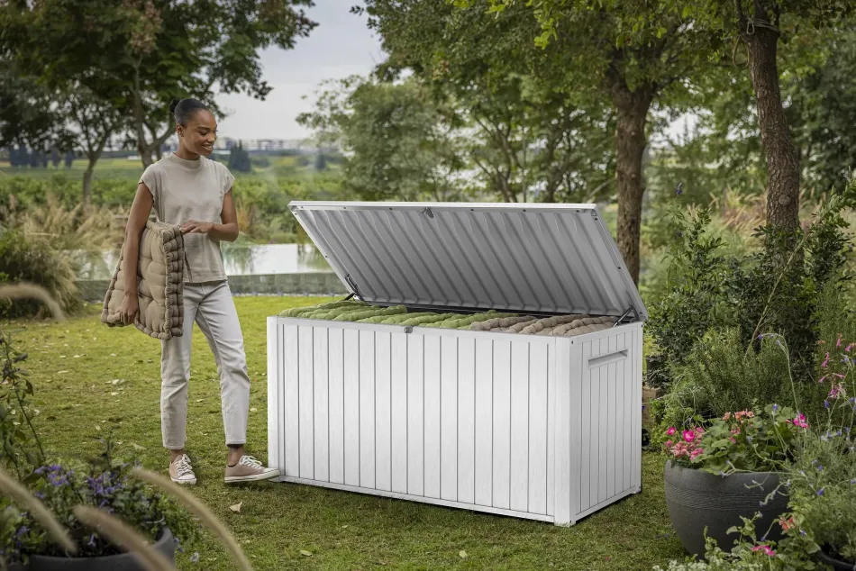 Sale 170 Gallon Deck Box - White Large Deck Boxes