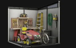 New Artisan 7x7 Outdoor Storage Shed - Grey Medium Sheds