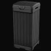 Discount Baltimore Outdoor Trash Can - Black Outdoor Trash Cans|Trash Can Storage Sheds
