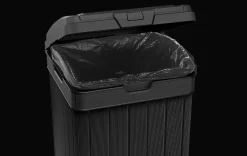 Discount Baltimore Outdoor Trash Can - Black Outdoor Trash Cans|Trash Can Storage Sheds