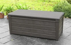 Discount Brightwood 120 Gallon Deck Box - Brown Large Deck Boxes