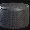 Online Circa 37 Gallon Deck Box - Graphite Small Deck Boxes|Outdoor Side Tables