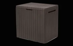 New City Box 30 Gallon Deck Box - Brown Small Deck Boxes
