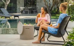 Best Cooler Side Table - Cappuccino Outdoor Side Tables|Cool Bars