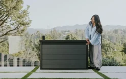 Best Cortina 200 Gallon Deck Box - Graphite Large Deck Boxes