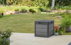 Hot Cortina 30 Gallon Deck Box - Graphite Small Deck Boxes