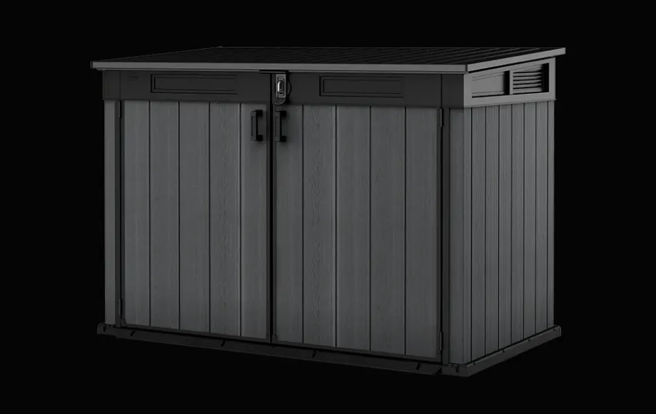 Online Cortina Mega Storage Shed - Graphite Small Sheds|Trash Can Storage Sheds