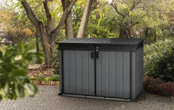 Online Cortina Mega Storage Shed - Graphite Small Sheds|Trash Can Storage Sheds