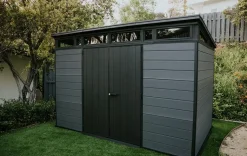 Outlet Cortina 11x7 Storage Shed - Graphite Large Sheds