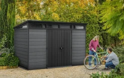 Outlet Cortina 11x7 Storage Shed - Graphite Large Sheds
