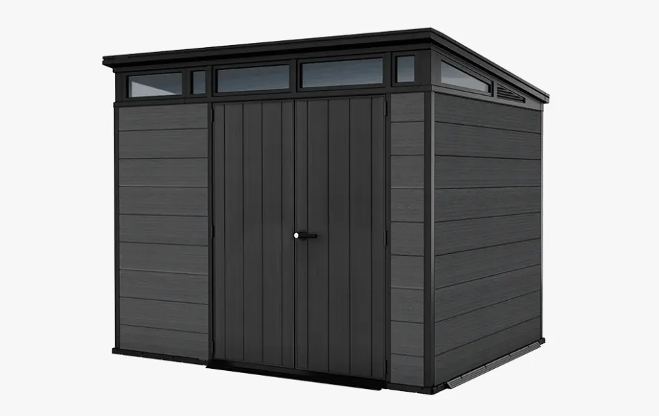 New Cortina 9x7 Storage Shed - Graphite Medium Sheds