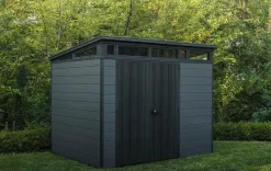 New Cortina 9x7 Storage Shed - Graphite Medium Sheds