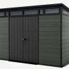 Online Cortina 11x7 Storage Shed - Green Large Sheds
