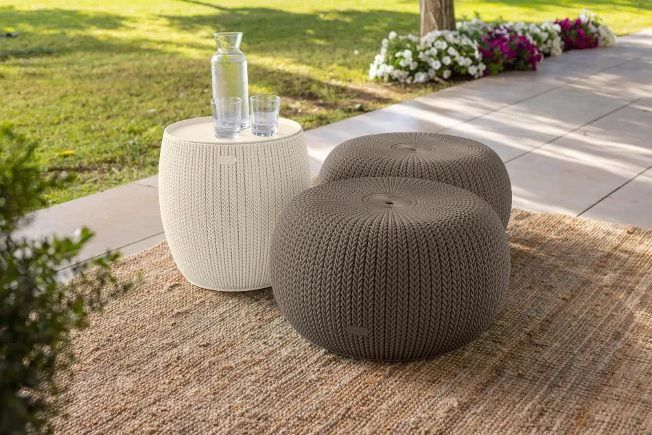 Online Cozy 3-Piece Patio Seating Set - Brown Patio Furniture Sets