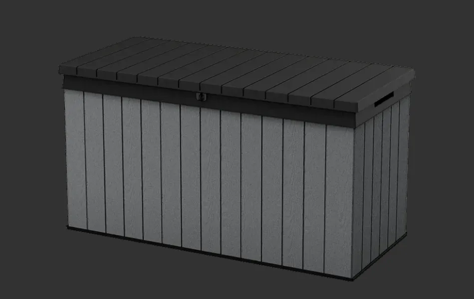 Hot Darwin 150 Gallon Deck Box - Graphite Large Deck Boxes