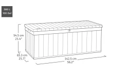 Outlet Darwin 100 Gallon Deck Box - Brown Small Deck Boxes