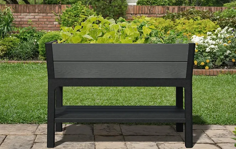 Sale Darwin 29 Gallon Elevated Garden Bed - Graphite Garden Beds