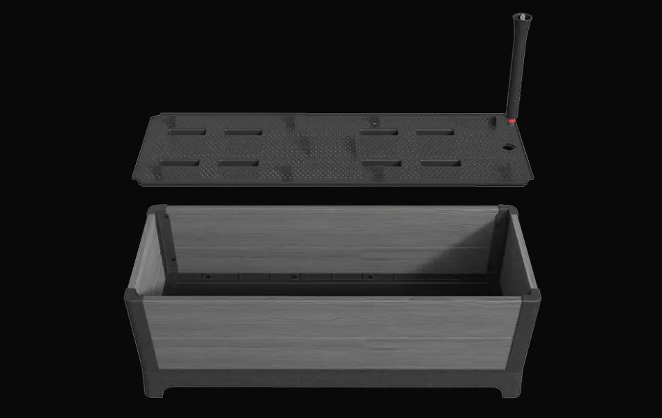 Sale Darwin 29 Gallon Elevated Garden Bed - Graphite Garden Beds