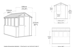 Hot Darwin 6x8 Potting Shed - Green Medium Sheds