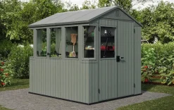 Hot Darwin 6x8 Potting Shed - Green Medium Sheds