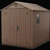 New Darwin 6x8 Storage Shed - Brown Medium Sheds