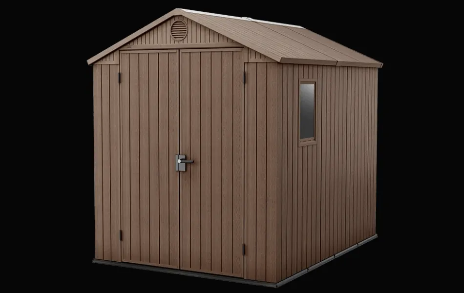 New Darwin 6x8 Storage Shed - Brown Medium Sheds