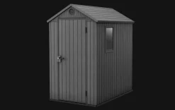 Best Darwin 4x6 Storage Shed - Graphite Small Sheds