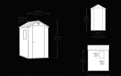 Best Darwin 4x6 Storage Shed - Graphite Small Sheds