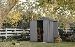 Sale Darwin 6x4 Storage Shed - Graphite Small Sheds