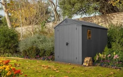 Discount Darwin 6x8 Storage Shed - Graphite Medium Sheds