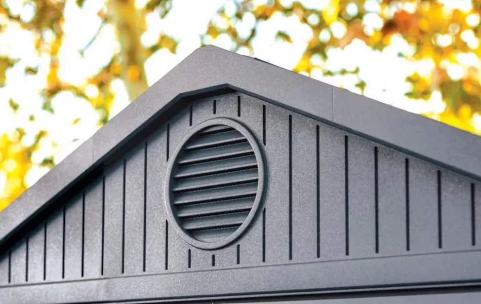 Discount Darwin 6x4 Storage Shed with Windows - Graphite Small Sheds