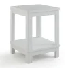 Discount Deluxe Adirondack Side Table - White Outdoor Side Tables