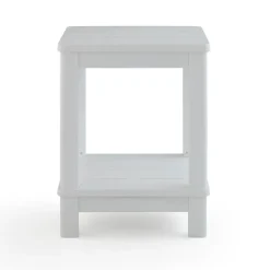 Discount Deluxe Adirondack Side Table - White Outdoor Side Tables