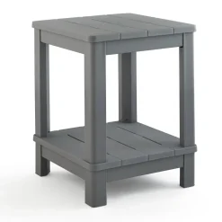 Outlet Deluxe Adirondack Side Table - Grey Outdoor Side Tables
