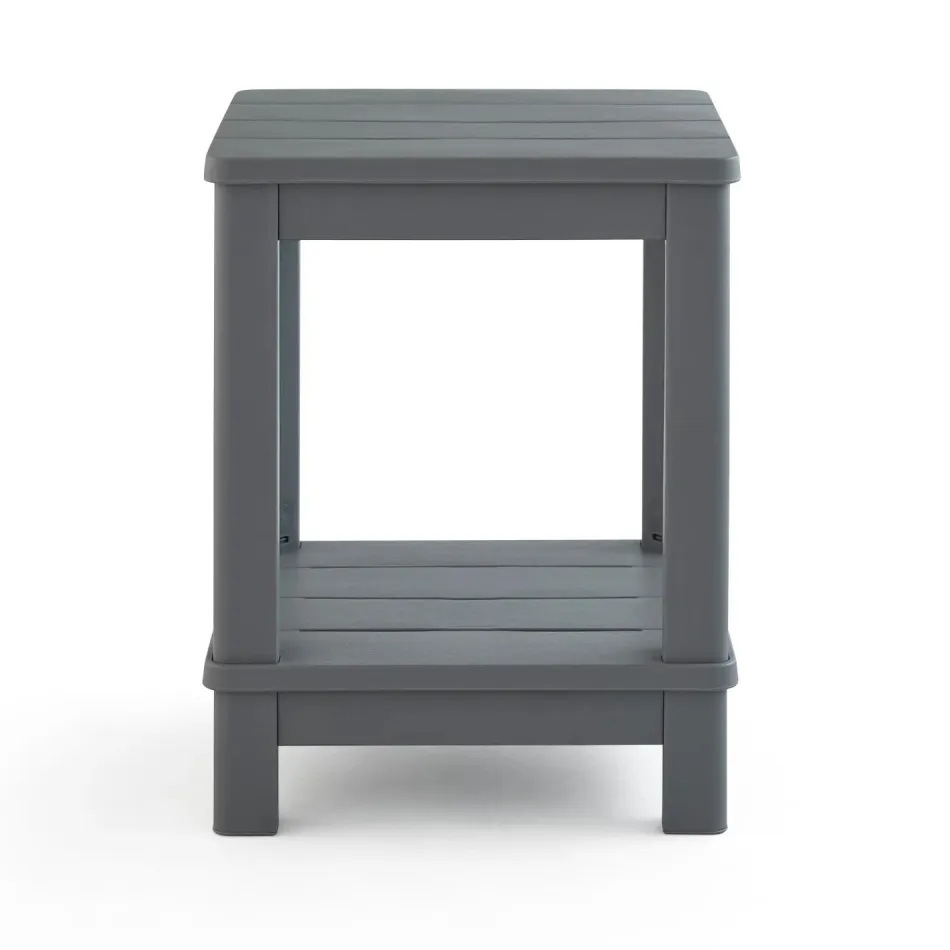Outlet Deluxe Adirondack Side Table - Grey Outdoor Side Tables