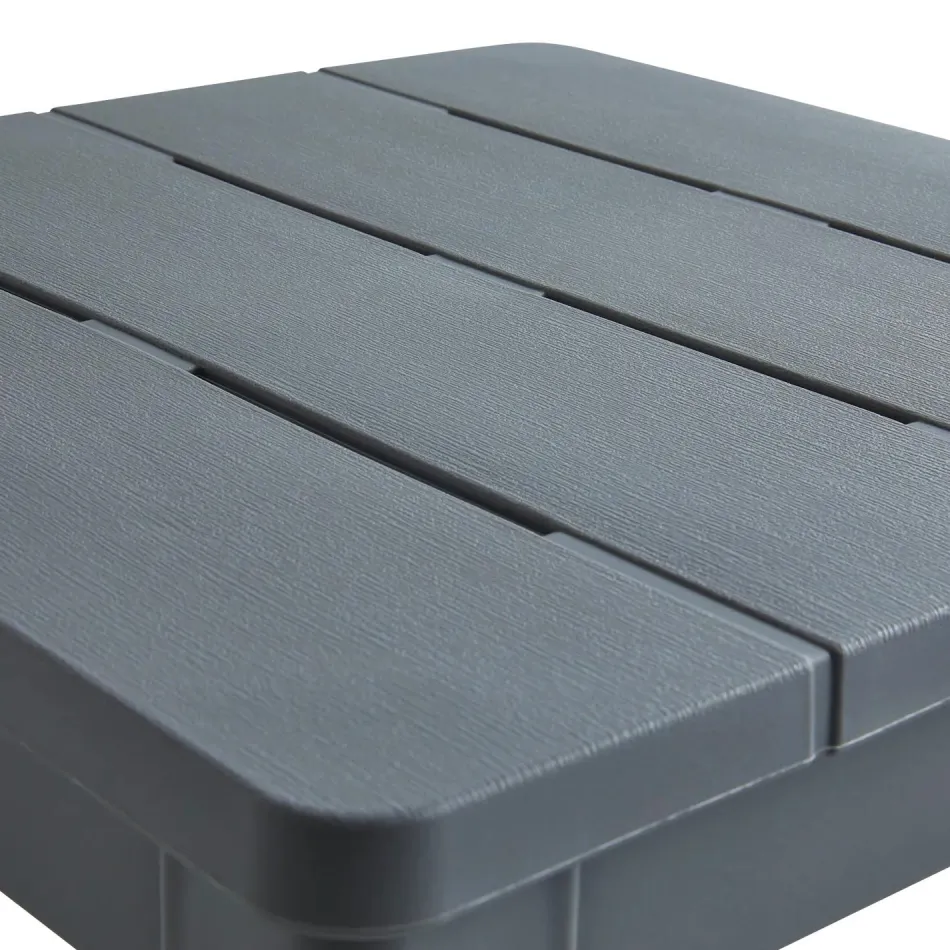 Outlet Deluxe Adirondack Side Table - Grey Outdoor Side Tables
