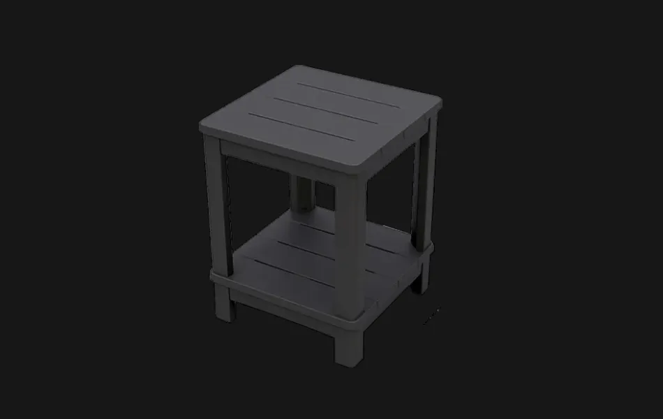 Best Deluxe Adirondack Side Table - Graphite Outdoor Side Tables