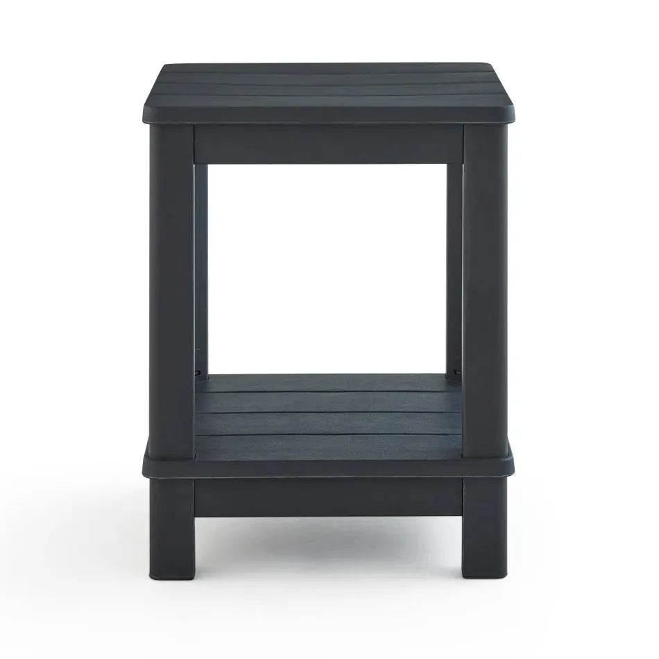 Best Deluxe Adirondack Side Table - Graphite Outdoor Side Tables