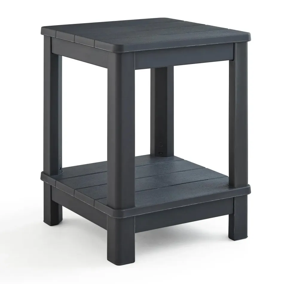 Best Deluxe Adirondack Side Table - Graphite Outdoor Side Tables