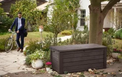 New Eastwood 150 Gallon Deck Box - Brown Large Deck Boxes