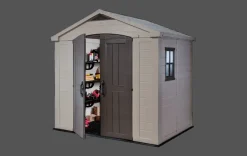 Best Factor 8x6 Storage Shed - Brown Medium Sheds