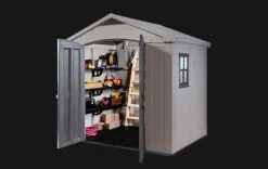 Best Factor 8x6 Storage Shed - Brown Medium Sheds