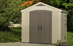 Best Factor 8x6 Storage Shed - Brown Medium Sheds