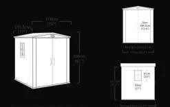 Sale Factor 6x6 Storage Shed - Brown Medium Sheds