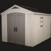 Outlet Factor 8x11 Storage Shed - Brown Large Sheds