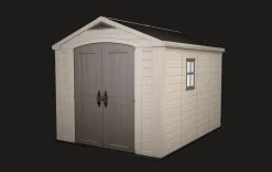 Outlet Factor 8x11 Storage Shed - Brown Large Sheds