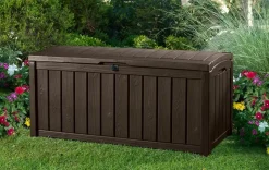 Glenwood 101 Gallon Deck Box - Brown Large Deck Boxes