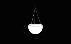 Clearance Hanging Planter Set of 2 - Graphite Planters