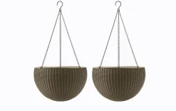 Clearance Hanging Planter Set of 2 - Brown Planters