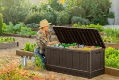 Outlet Kentwood 92 Gallon Deck Box - Brown Small Deck Boxes